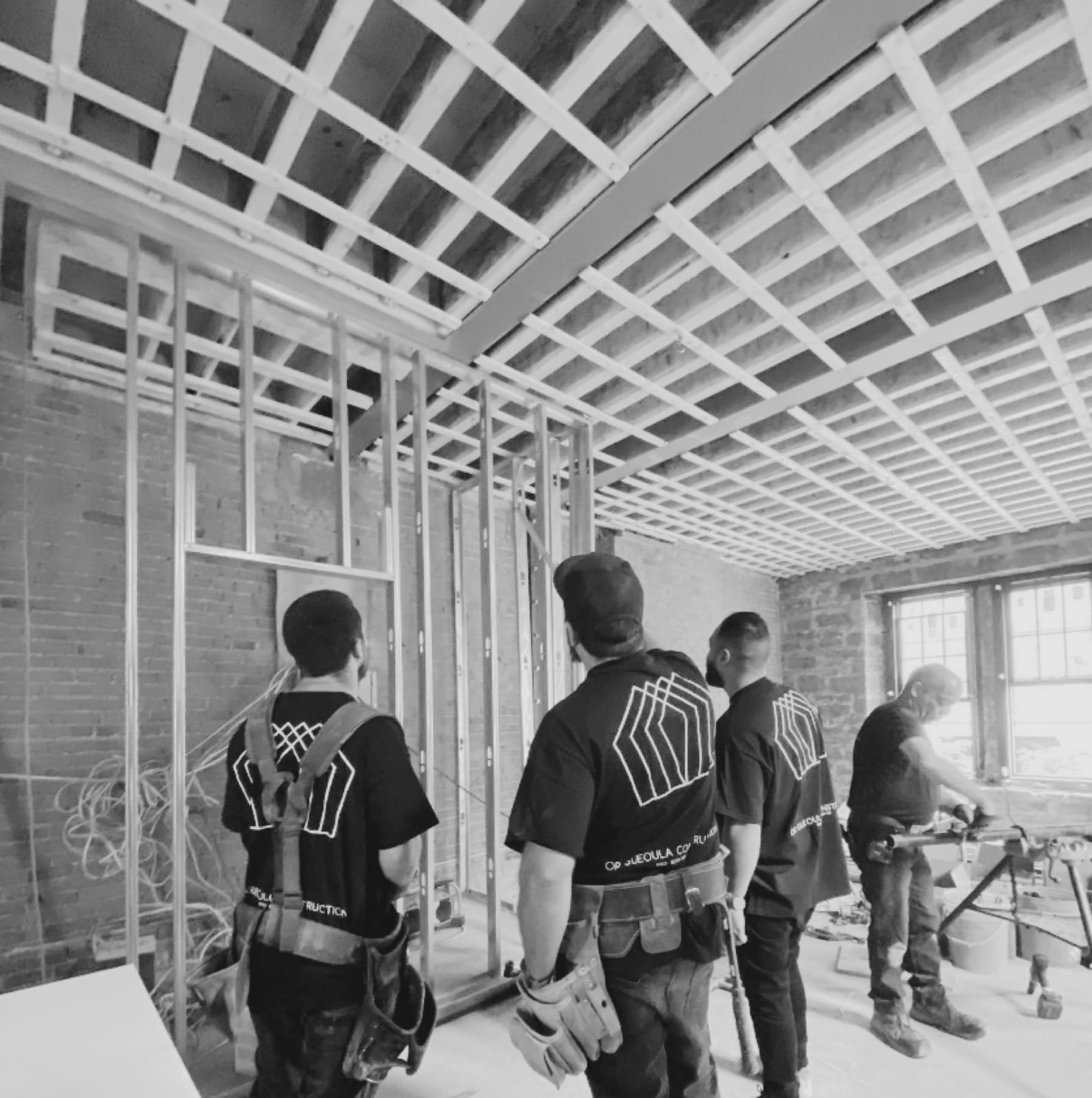 The O.G. Construction team on a Montréal job site